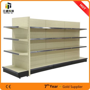 Perforated Panel Metal Supermarket Shelf/Supermarket Gondola Shelf