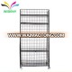 3 tier wrought iron metal wire bread candy snack cookies gum supermarket display shelf for retail storage