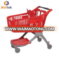 CE New Design Plastic Supermarket Shopping Trolley For Retail Store