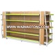 Supermarket Single Double Sided Wooden Display Racks For Department Retail Convenience Store